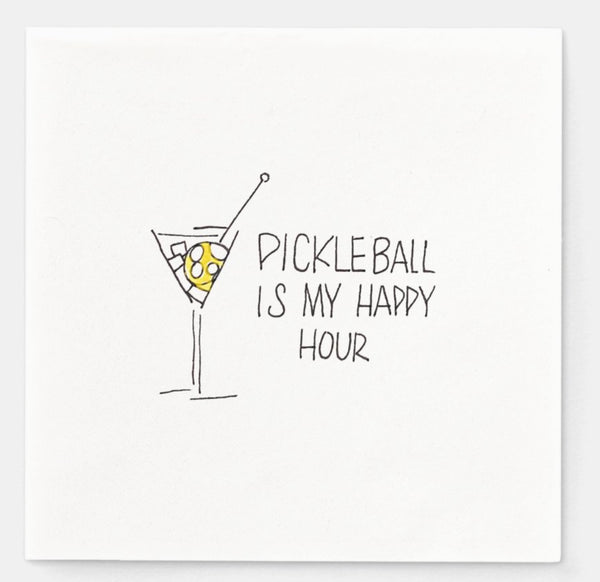 Pickleball is My Happy Hour - Cocktail Napkins