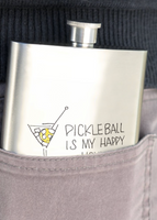 Pickleball is My Happy Hour - Flask
